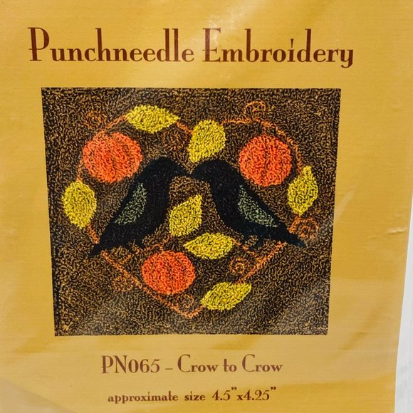 Teresa Kogut Punch Needle Embroidery Crow to Crow Pattern - New - Picture 2 of 5